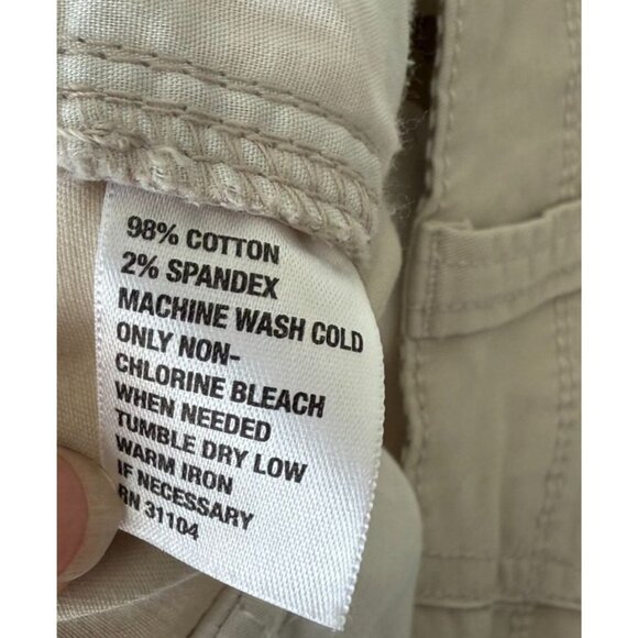 Crown & Ivy Womens Beige Chino Pants Size 14 Casual Stretch Cotton Blend - Picture 5 of 5